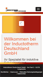 Mobile Screenshot of inductotherm.de
