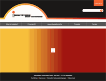 Tablet Screenshot of inductotherm.de