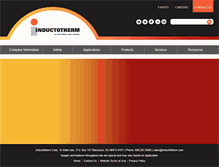 Tablet Screenshot of inductotherm.com